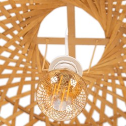 Ceiling Light 59 x 59 x 55 cm Natural Bamboo 220 V 40 W