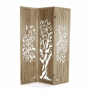 Folding screen Versa Arbol Wood (170 x 40 cm)