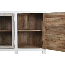 Buffet DKD Home Decor Blanc Naturel Marron Clair Bois de manguier 210 x 40 x 82 cm