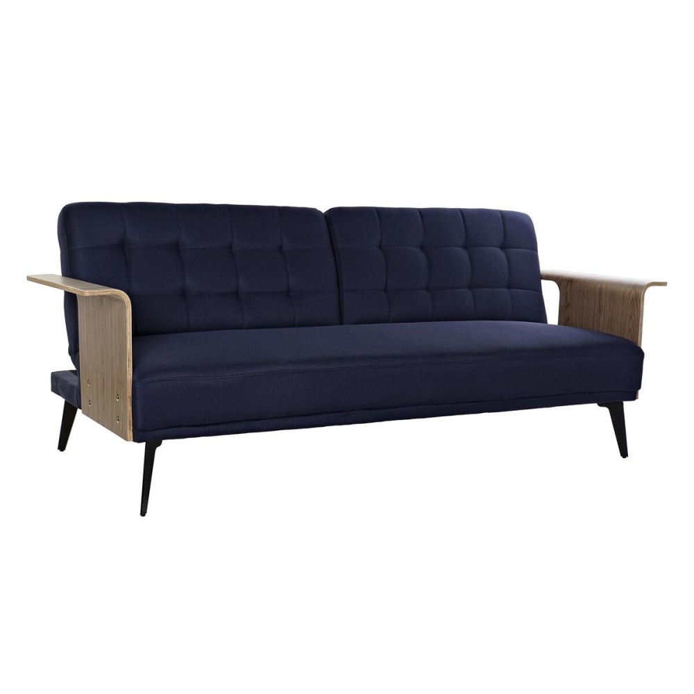 Sofabed DKD Home Decor Blue Brown Black Metal Modern Urban 203 x 87 x 81 cm