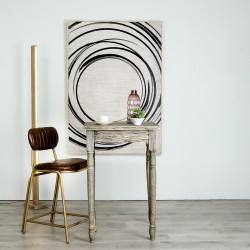 Side table Natural Grey Wood 60 x 60 x 90 cm