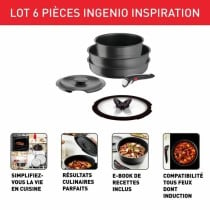 Batterie de Cuisine Tefal Ingenio Gris 6 Pièces