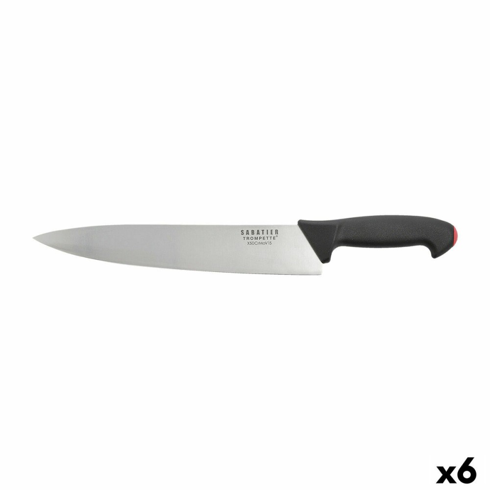 Couteau Chef Sabatier Pro Tech Acier Métal 30 cm (Pack 6x)