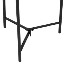 Side table 30 x 30 x 40,5 cm Black Taupe Iron