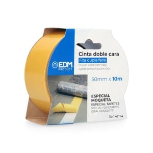 Adhesive Tape EDM 47154 10 m x 50 mm 50 mm x 10 m White