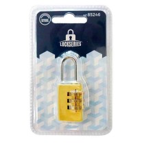 Combination padlock EDM 85246 Brass 57 mm