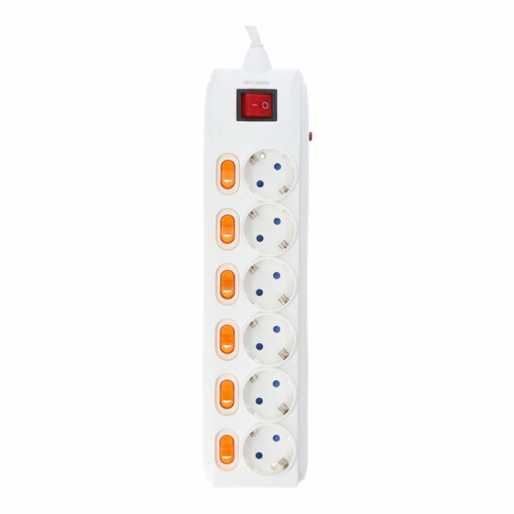 Power Socket - 6 Sockets with Switch EDM 41786 (1,5 m)