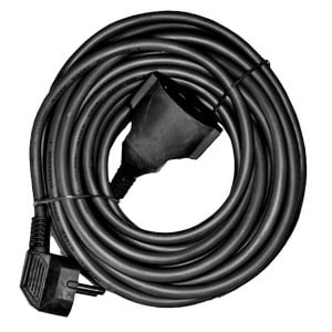 Extension Lead EDM 23604 Black Flexible