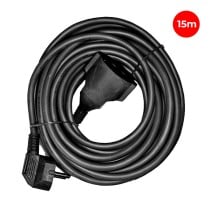 Extension Lead EDM 23604 Black Flexible