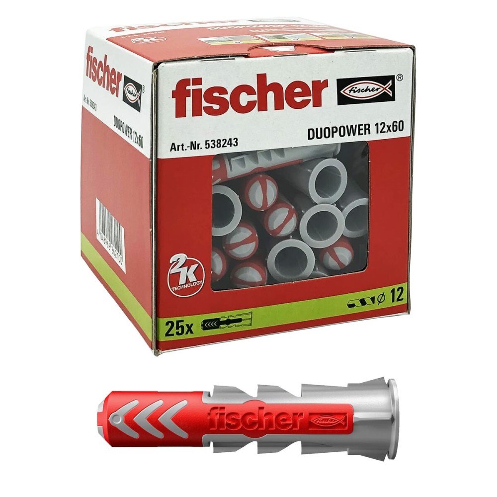 Studs Fischer DuoPower 538243 Nylon Ø 12 x 60 mm (25 Units)