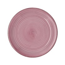 Flat plate Quid Vita Peoni Ceramic Pink Ø 27 cm (12 Units)