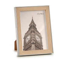 Photo frame 15,6 x 2 x 20,7 cm Silver Brown Plastic Glass (6 Units)