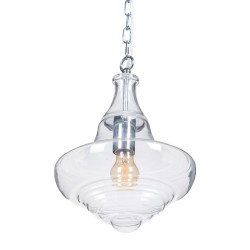 Ceiling Light 28 x 28 x 33 cm Crystal Metal Silver