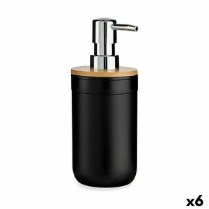 Distributeur de Savon Berilo 51710 Noir Bambou polypropylène 350 ml 8 x 17 x 9 cm (6 Unités)