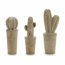 Figure décorative de jardin Ibergarden 180490-3 Pierre Cactus 13 x 38 x 13 cm (3 Unités)