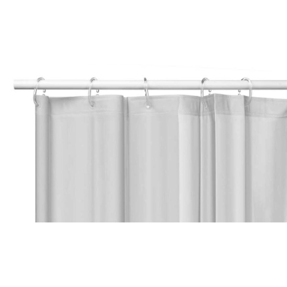 Shower Curtain Berilo SC-MIX-01-GREY Grey Polyethylene EVA 180 x 180 cm (12 Units)