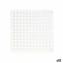 Tapis Antidérapant Kinvara 29100273 Transparent Plastique 28 x 0,1 x 28 cm Évier (12 Unités)