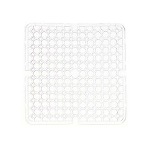 Tapis Antidérapant Kinvara 29100273 Transparent Plastique 28 x 0,1 x 28 cm Évier (12 Unités)