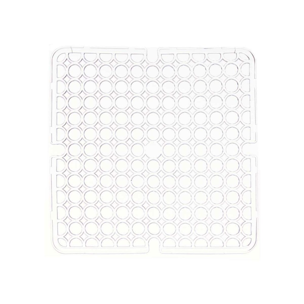 Tapis Antidérapant Kinvara 29100273 Transparent Plastique 28 x 0,1 x 28 cm Évier (12 Unités)