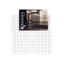 Tapis Antidérapant Kinvara 29100273 Transparent Plastique 28 x 0,1 x 28 cm Évier (12 Unités)