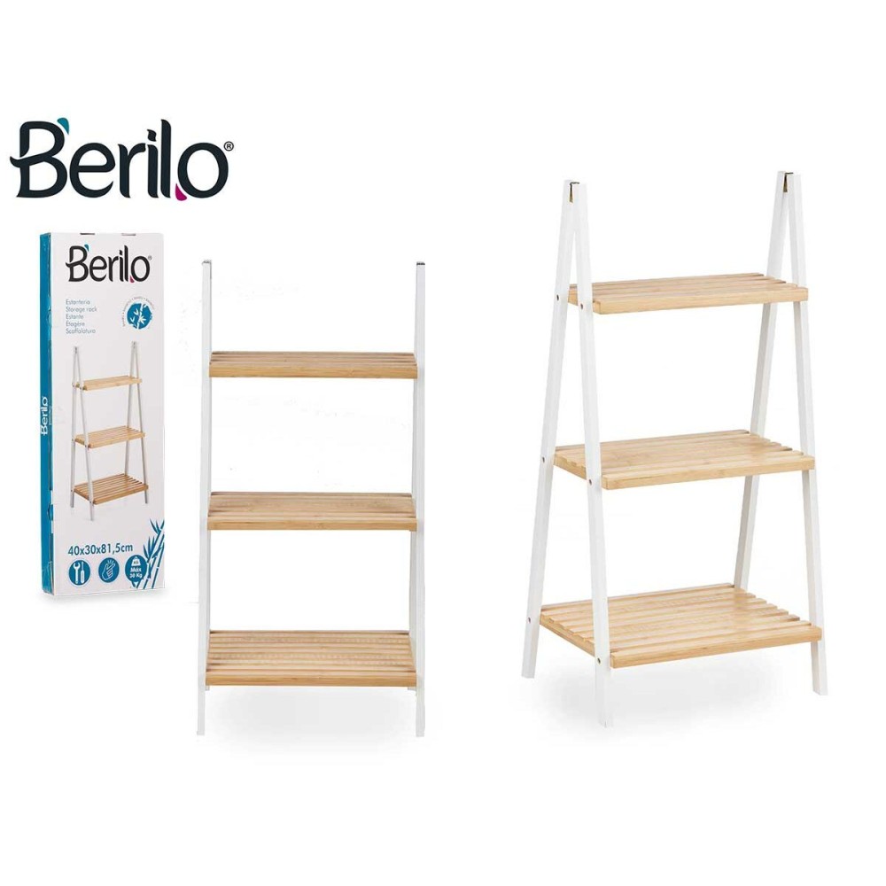 Bathroom Shelves Berilo WR5504-3-431 White Natural 40,3 x 81,5 x 30 cm