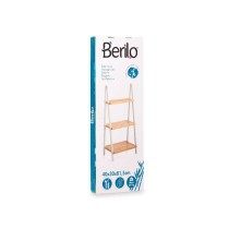 Badezimmerregal Berilo WR5504-3-431 Weiß natürlich 40,3 x 81,5 x 30 cm