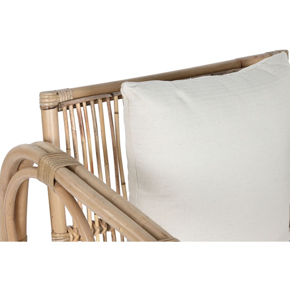 Armchair Home ESPRIT White Natural 72 x 77 x 80 cm