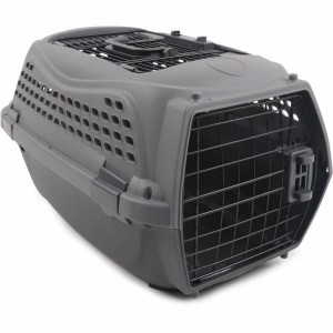 Cage de Transport MPETS ECO GIRO M Gris Gris foncé Plastique Chat