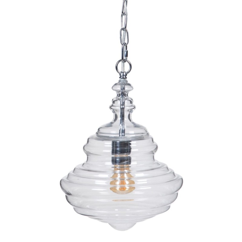 Deckenlampe 28 x 28 x 36 cm Kristall Metall Silber