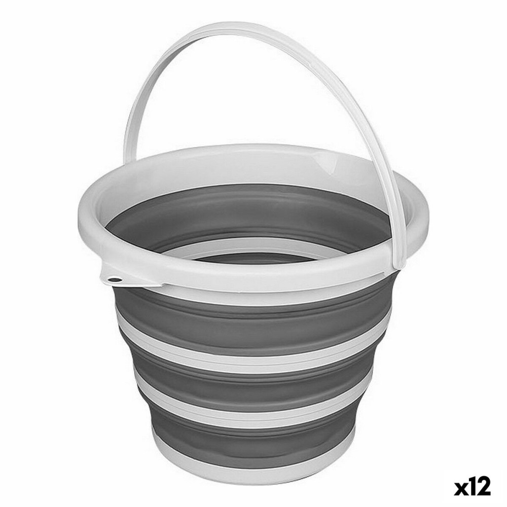 Bucket with Handle Confortime 10 L 34 x 33 x 25 cm (12 Units)