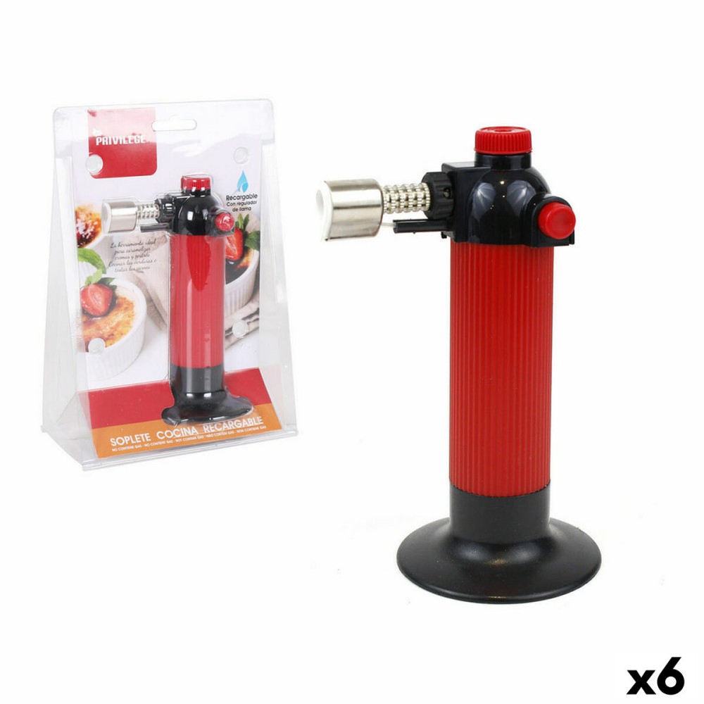 Kitchen Blowtorch Privilege 61331 Red (6 Units)