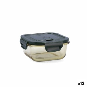 Boîte à lunch hermétique Bidasoa Infinity Carré 520 ml Jaune verre (12 Unités)