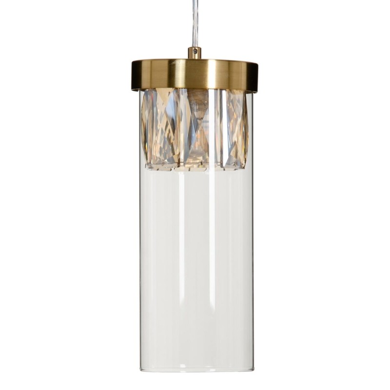 Ceiling Light Crystal Golden Metal 11 x 11 x 45 cm