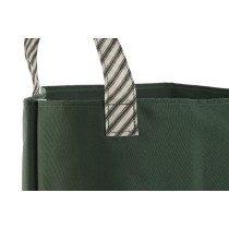 Garden waste bag Home ESPRIT White Green Cotton 40 x 40 x 60 cm