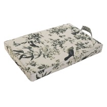 Coussin de sol Home ESPRIT Vert Beige Coton Polyester 40 x 25 x 4 cm