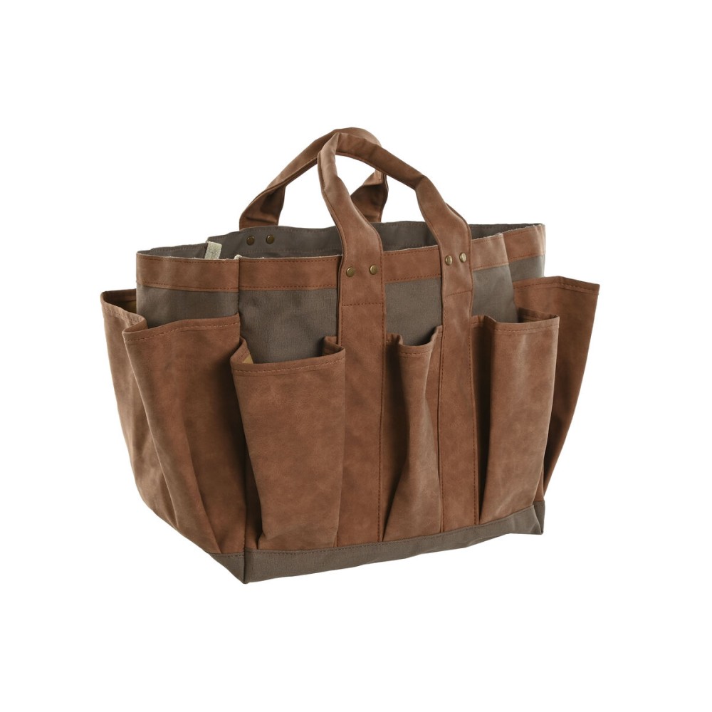 Tool Holder Home ESPRIT Bag Garden Brown 47 x 18 x 27 cm