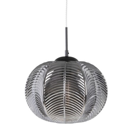 Deckenlampe 34,5 x 34,5 x 130 cm Kristall Grau