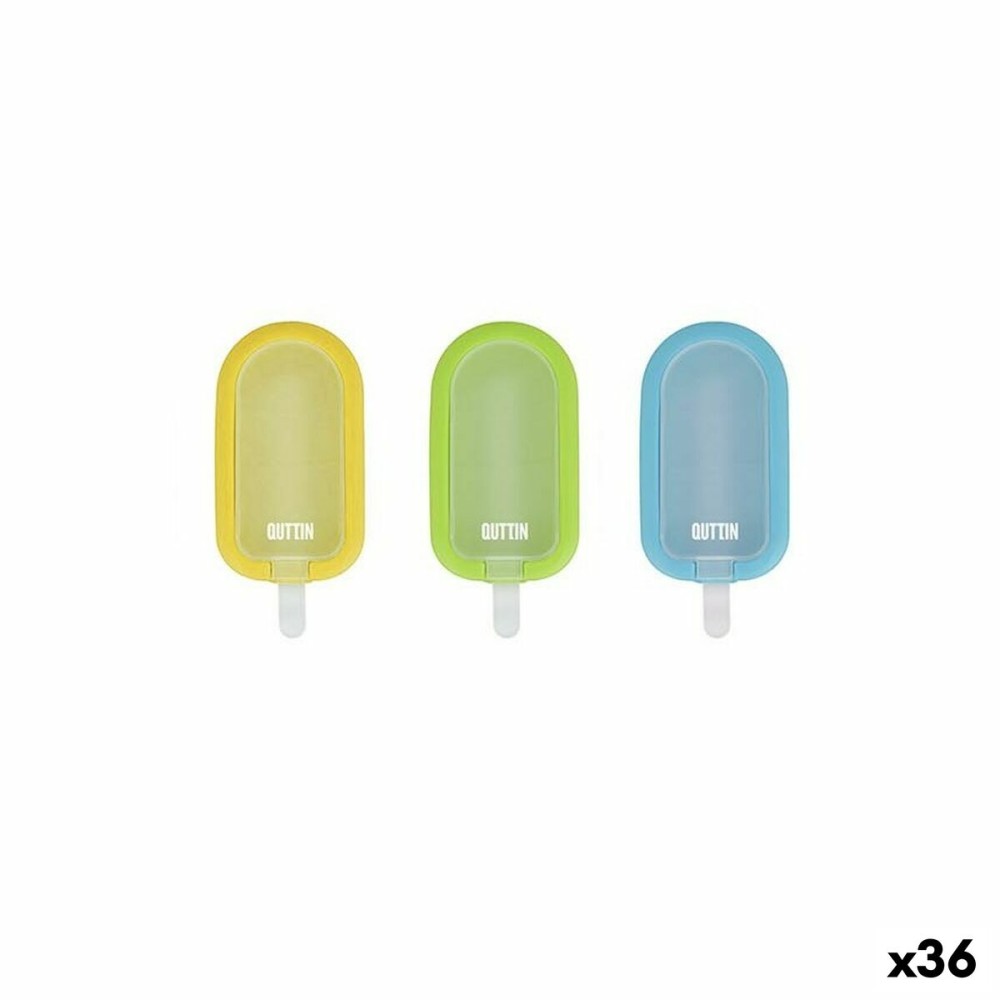 Ice-cream Mould Quttin Individual Silicone 11,5 x 6,5 x 3 cm (36 Units)