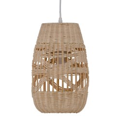 Deckenlampe 21,5 x 21,5 x 34,5 cm Metall Creme Ø 21,5 cm