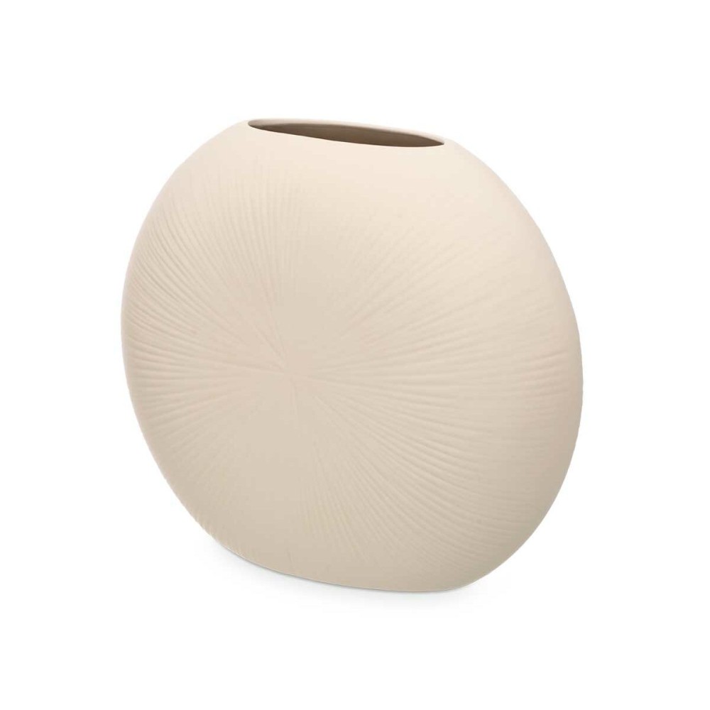 Vase Beige Céramique 36 x 34 x 16 cm (2 Unités) Circulaire