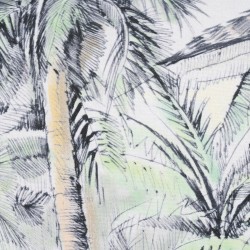 Cushion Palms 100% cotton 45 x 30 cm