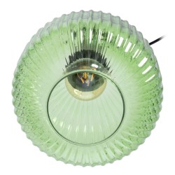 Ceiling Light Crystal Metal Green 20 x 20 x 30 cm