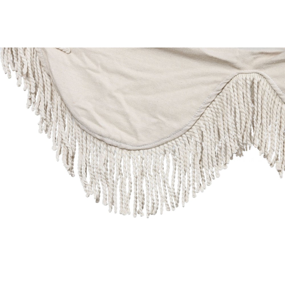 Hamac Suspendu Home ESPRIT Blanc Frange 200 x 100 x 5 cm