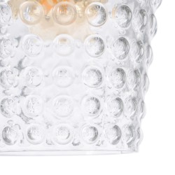 Ceiling Light Crystal Metal 17 x 17 x 31 cm