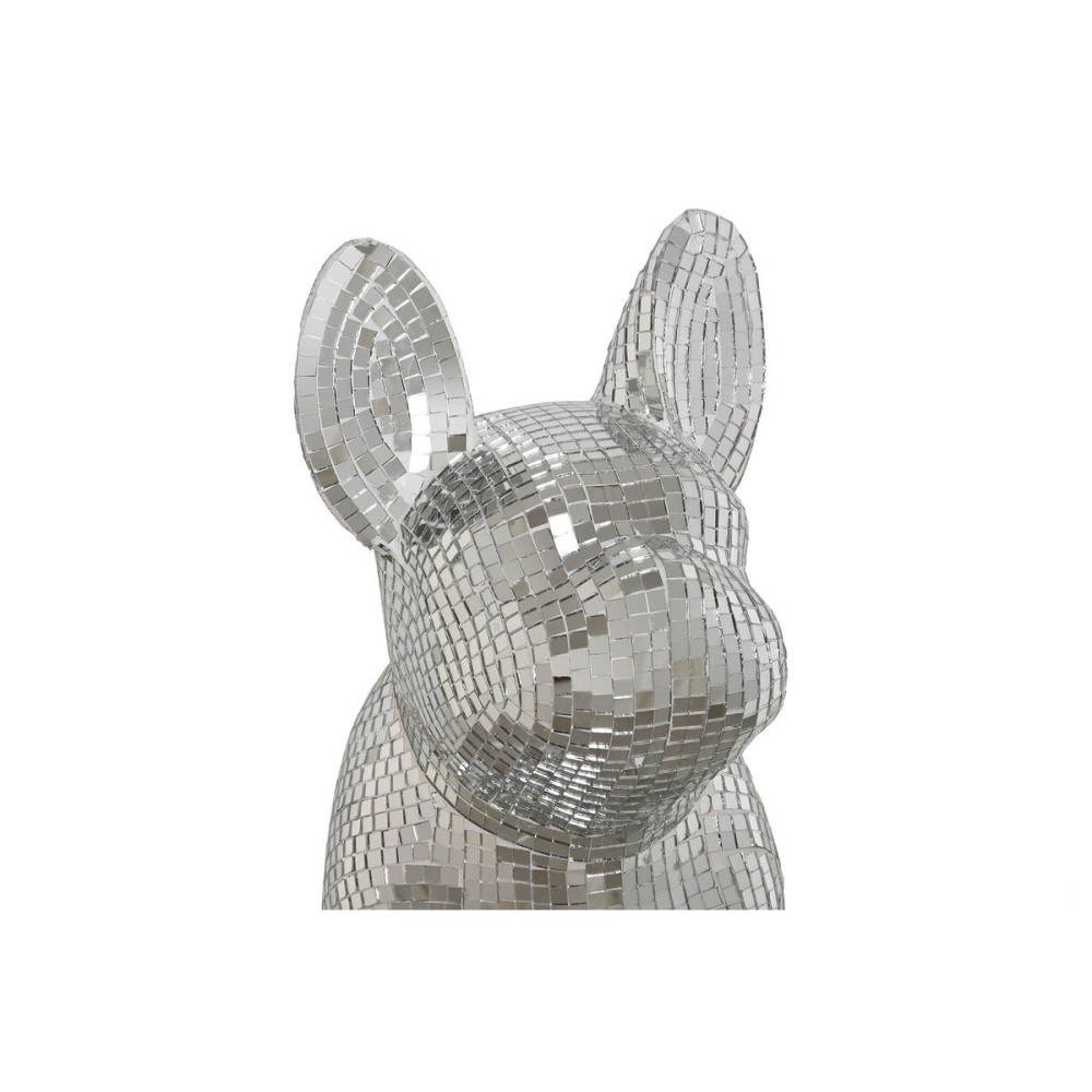Deko-Figur Home ESPRIT Silberfarben Hund 28 x 17 x 33 cm