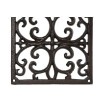 Wall Support for Hanging Flower Pots Home ESPRIT Dark brown Iron 18 x 17,5 x 18 cm