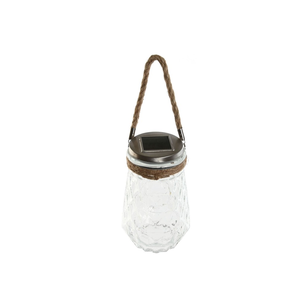 Lighting decoration Home ESPRIT Transparent Silver 11 x 11 x 18 cm