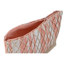 Nécessaire de Voyage Home ESPRIT Gris Corail 25 x 7 x 15 cm (2 Unités)