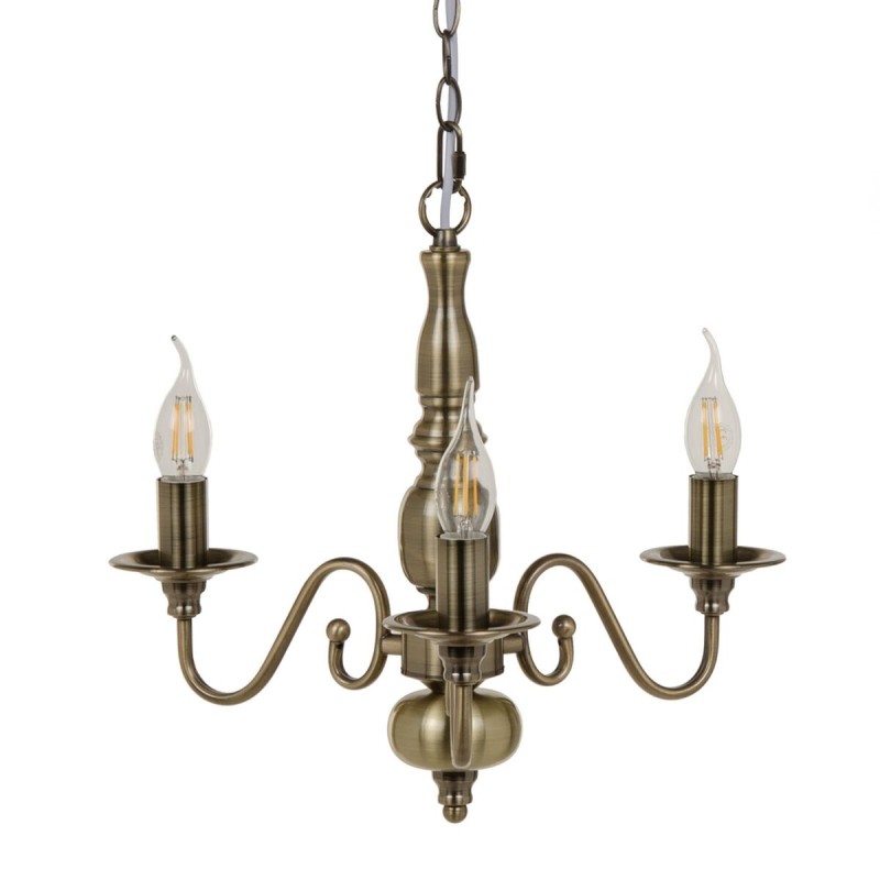 Deckenlampe 38 x 38 x 80,5 cm Gold Metall