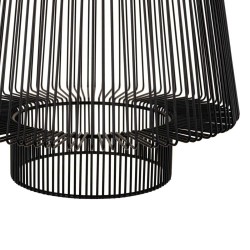 Deckenlampe 29 x 29 x 39,5 cm Schwarz Eisen Ø 29 cm